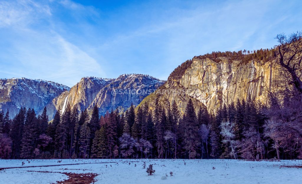 Thung lũng Yosemite chìm trong tuyết trắng vào mùa đông