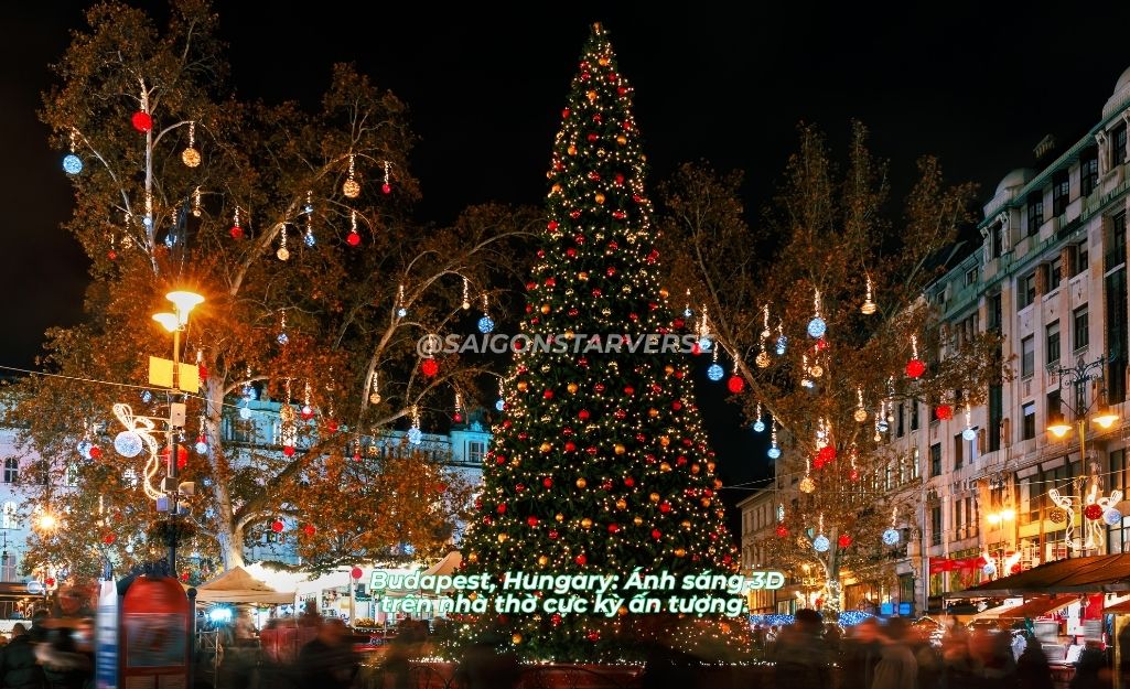 Một trong 10 Chợ giáng sinh đẹp nhất thế giới 2025 là Budapest, Hungary