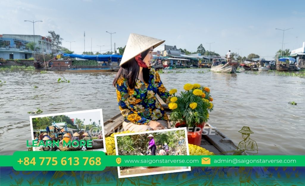 kinh điển cho tháng 1 nên du lịch ở đâu chính là Cần Thơ "gạo trắng nước trong