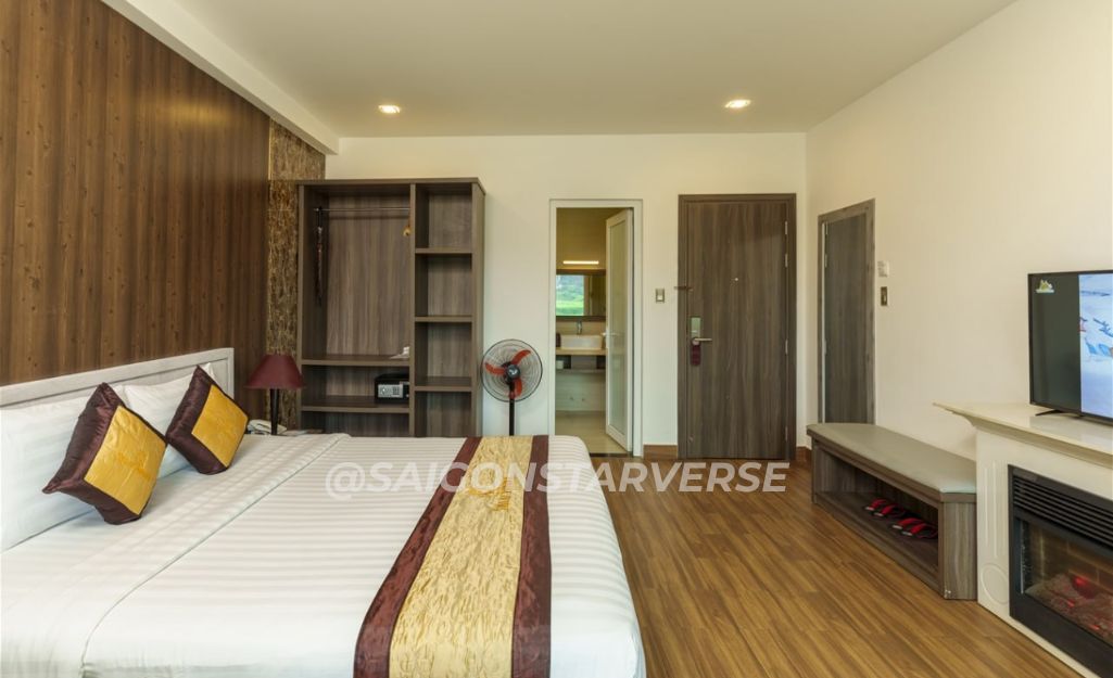 Khu giường ngủ tại Dalat Wonder Resort